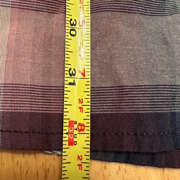 Prana Men’s Button Down Long Sleeve Shirt Purple Gray Black Size XXL Lightweight - Picture 9 of 9